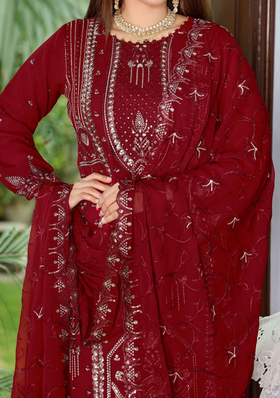 Bin Hameed Arzu Heavy Embroidered Chiffon Dress - db26084