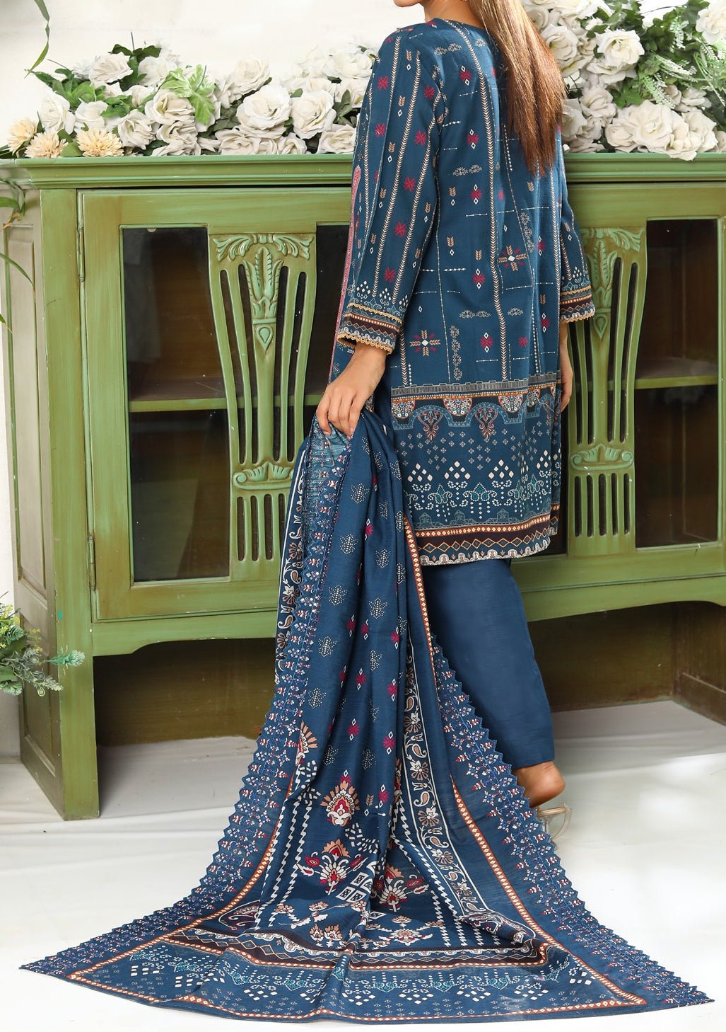 Bin Hameed Emma Embroidered Khaddar Dress - db30411