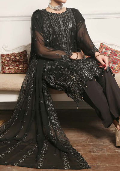 Bin Hameed Himsa Luxury Embroidered Chiffon Dress - db27979