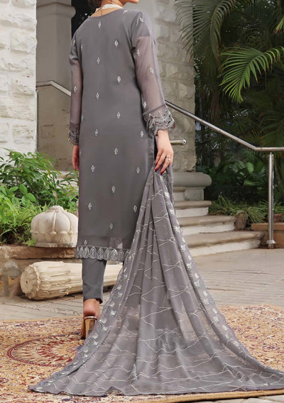 Bin Hameed Himsa Luxury Embroidered Chiffon Dress - db27972