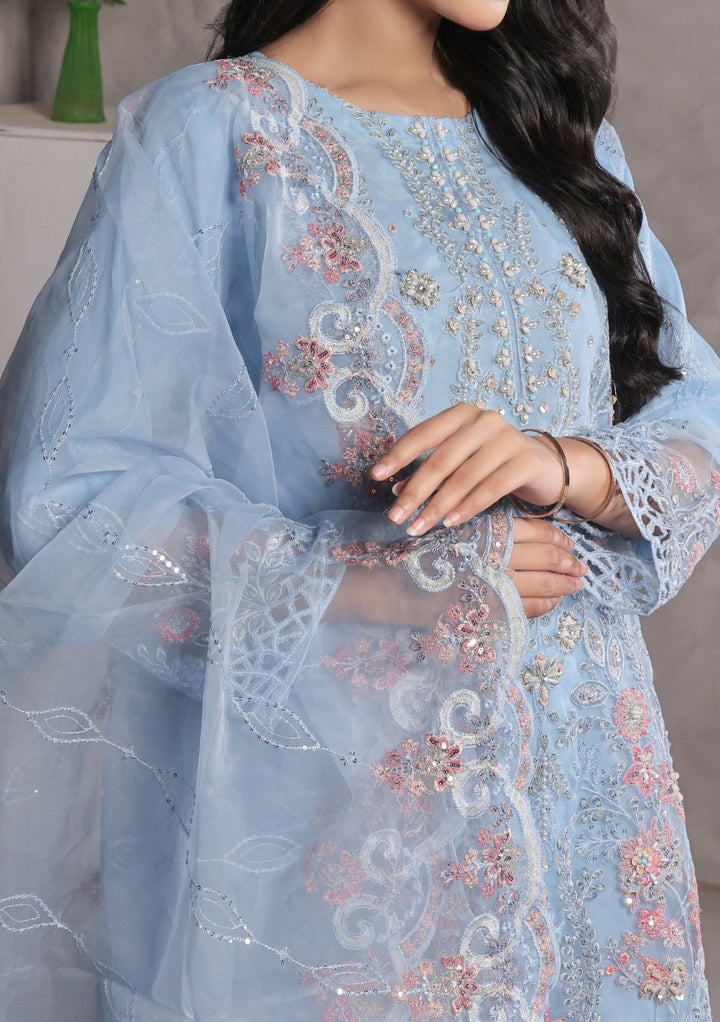 sachin and babi light blue dress Organza Dress | Pakistani Wedding Outfits