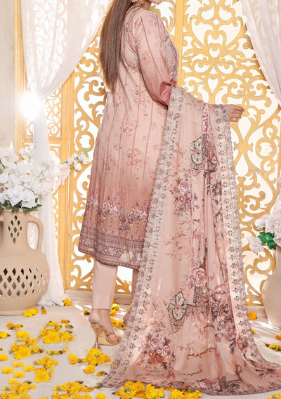 Bin Hameed Mahrukh Embroidered Printed Lawn Dress - db26157