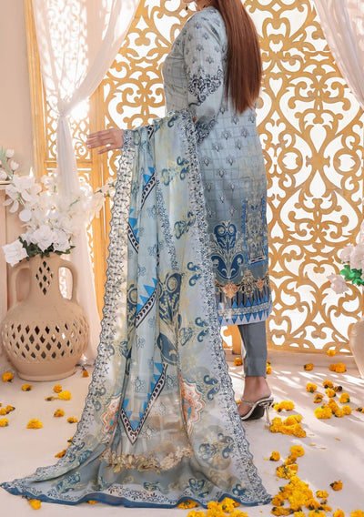 Bin Hameed Mahrukh Embroidered Printed Lawn Dress - db26154