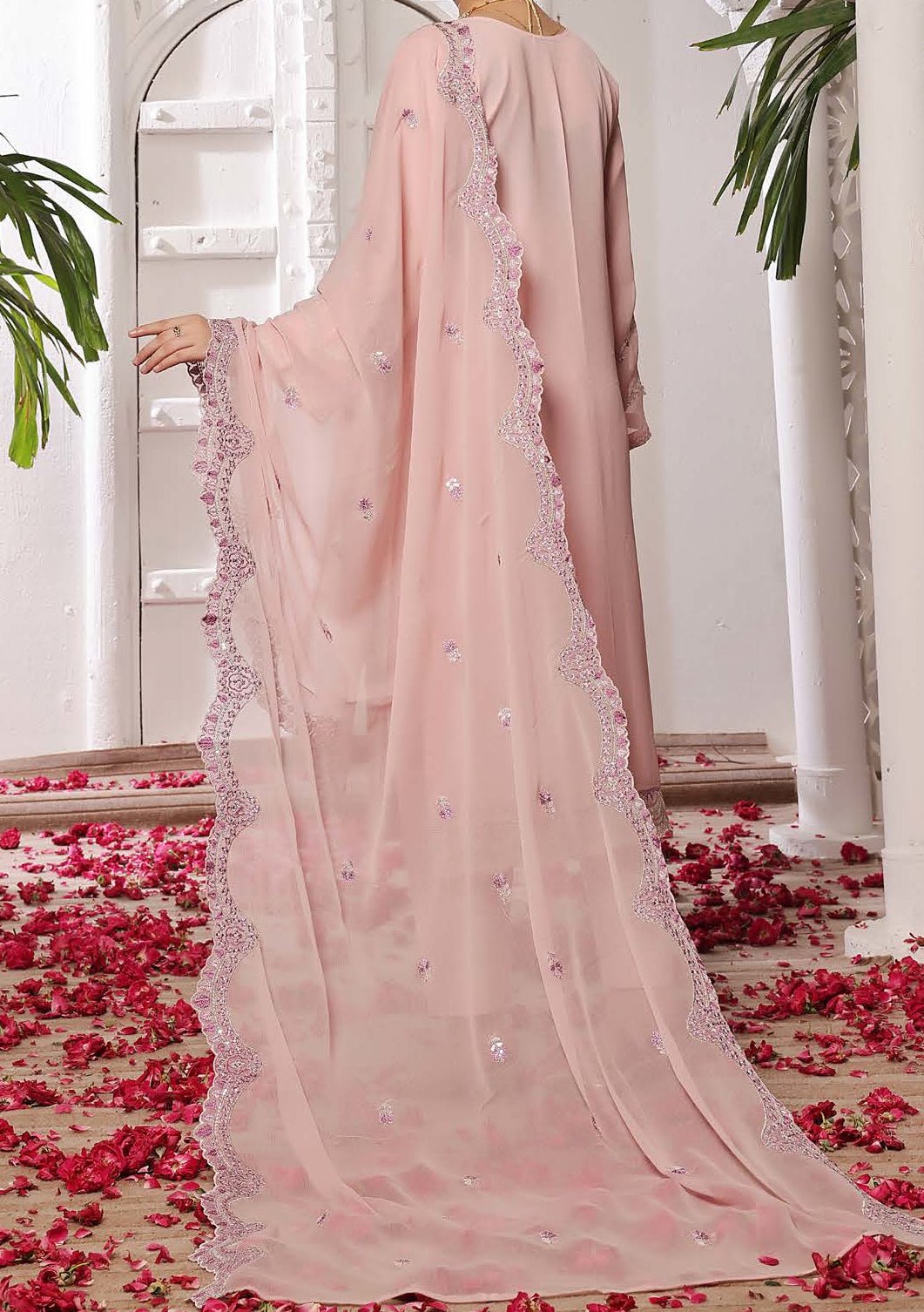 Bin Hameed Ziva Luxury Embroidered Chiffon Dress main image 1