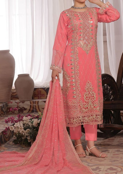 Bin Hameed Nura Luxury Embroidered Chiffon Dress - db28202