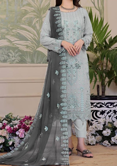 Bin Hameed Nura Luxury Embroidered Chiffon Dress - db28201