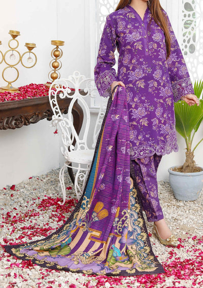 Bin Hameed Rachana Embroidered Khaddar Dress - db27818