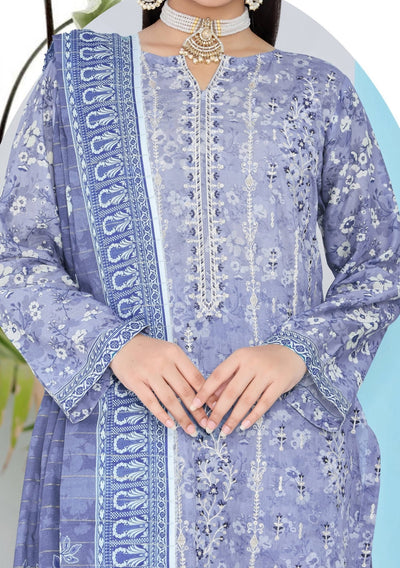 Bin Hameed Rozina Embroidered Printed Lawn Dress - db26198