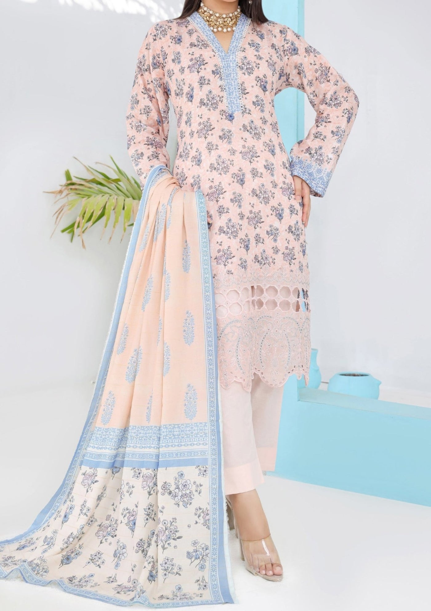 Bin Hameed Rozina Embroidered Printed Lawn Dress - db26195 Bin Hameed Rozina Embroidered Printed Lawn Dress - db26195