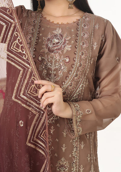 Bin Hameed Sidra Heavy Embroidered Chiffon Dress - db26172
