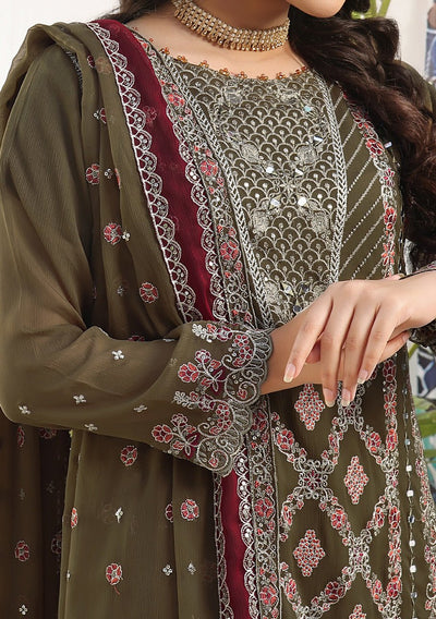 Bin Hameed Sidra Heavy Embroidered Chiffon Dress - db26168