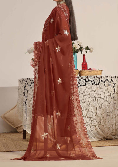 Bin Hameed Sifra Luxury Embroidered Chiffon Dress - db27695