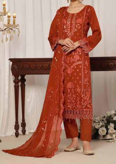 Bin Hameed Tania Luxury Embroidered Chiffon Dress - db28697