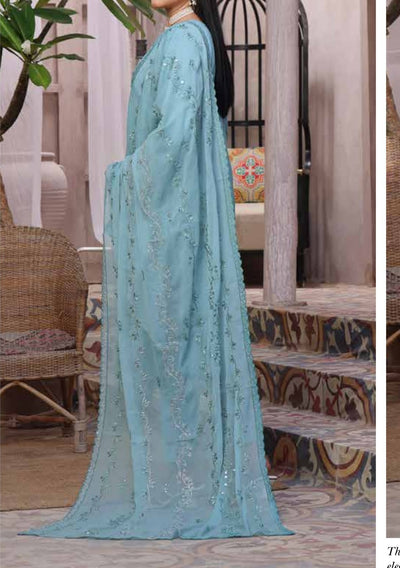 Bin Hameed Zalfaa Luxury Embroidered Chiffon Dress - db27861