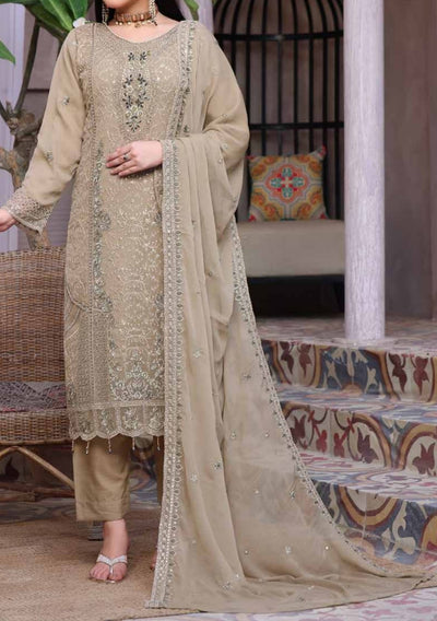 Bin Hameed Zalfaa Luxury Embroidered Chiffon Dress - db27853