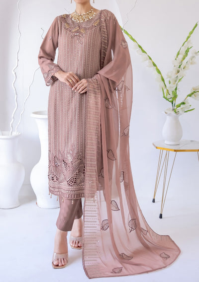 Bin Hameed Zhikar Luxury Embroidered Chiffon Dress - db27935