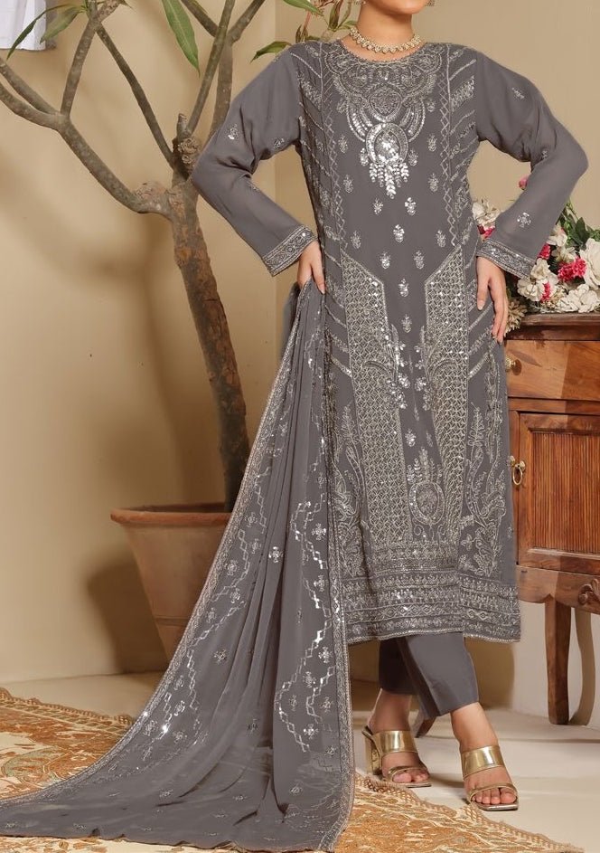 Bin Hameed Ziva Luxury Embroidered Chiffon Dress - db27652