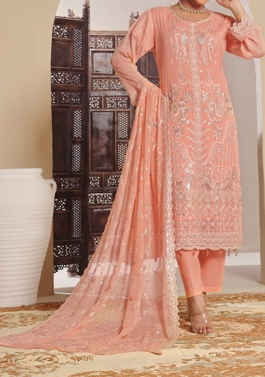 Bin Hameed Ziva Luxury Embroidered Chiffon Dress - db27651