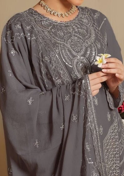 Bin Hameed Ziva Luxury Embroidered Chiffon Dress - db27652