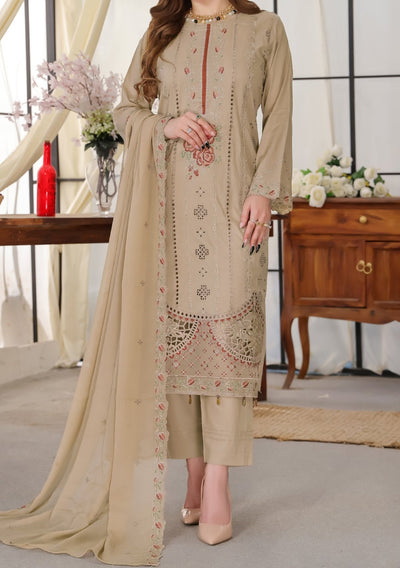 Bin Hameed Zoha Heavy Embroidered Lawn Dress - db26320