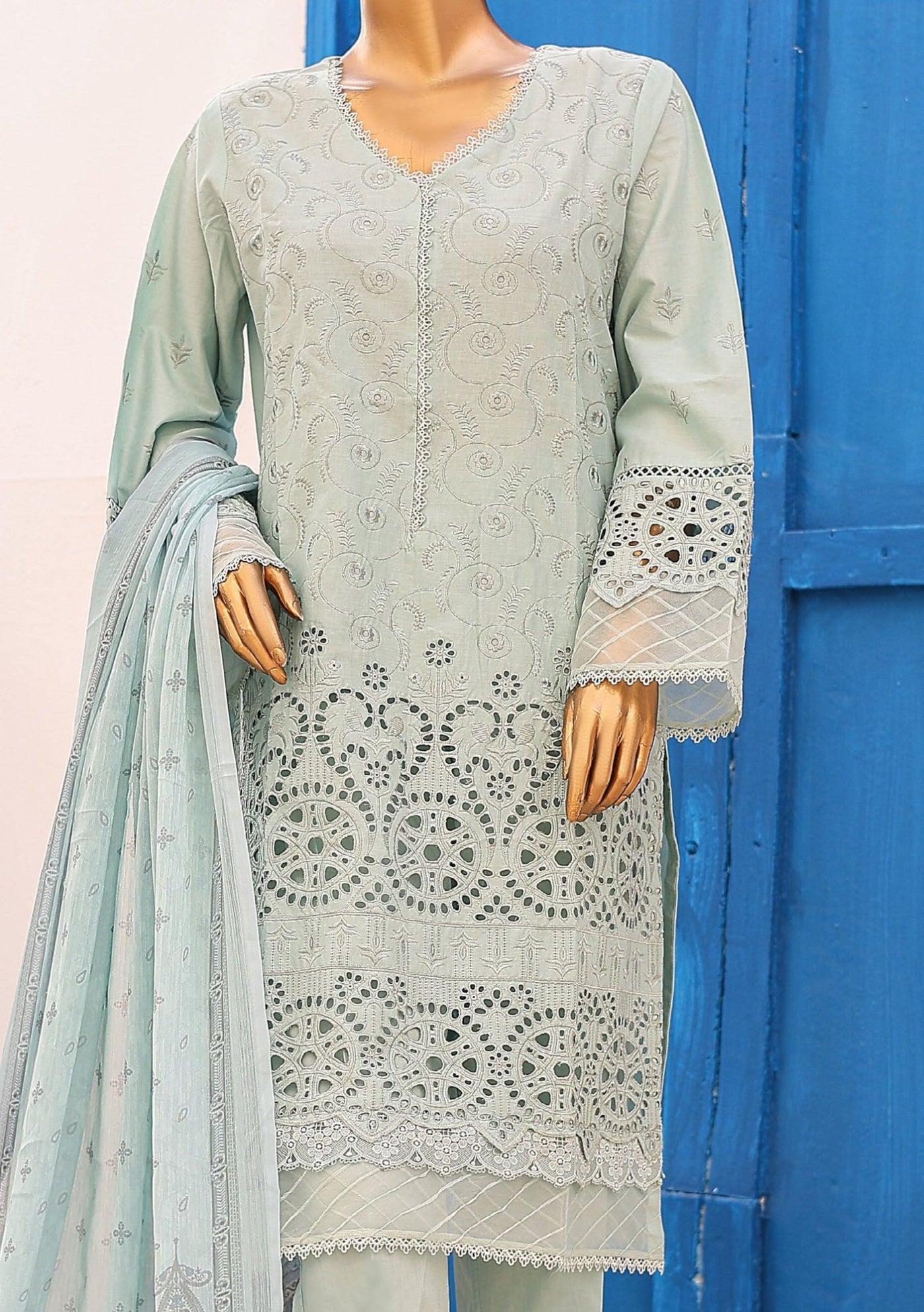 Bin Saeed Ready Made Embroidered Chikankari Dress - db26285