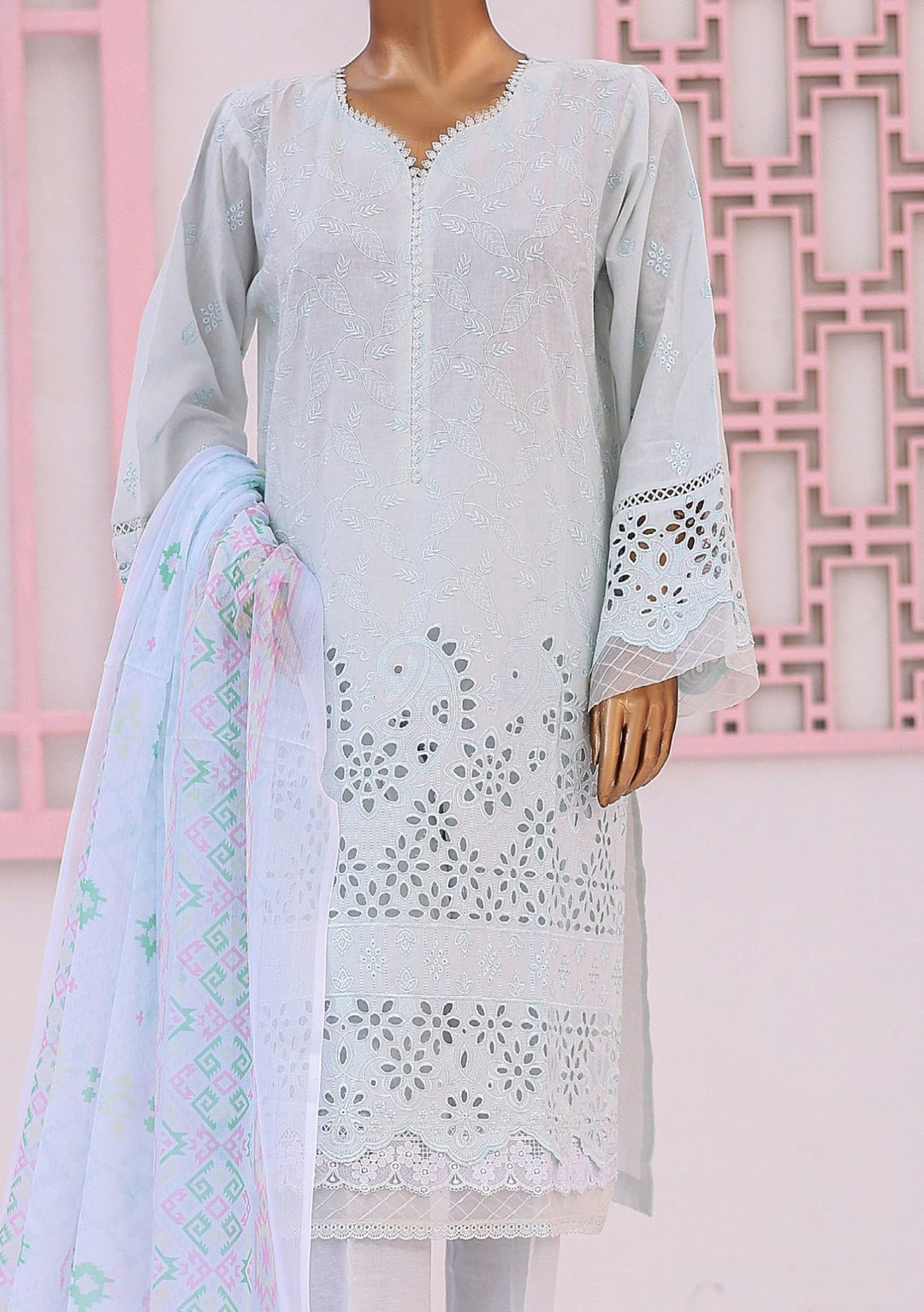Bin Saeed Ready Made Embroidered Chikankari Dress - db26280 Bin Saeed Ready Made Embroidered Chikankari Dress - db26280