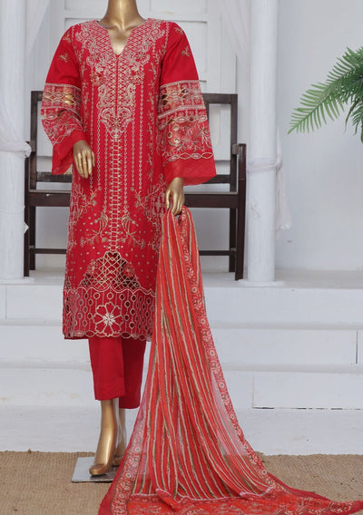 Bin Saeed Ready Made Embroidered Cotton Dress - db27841