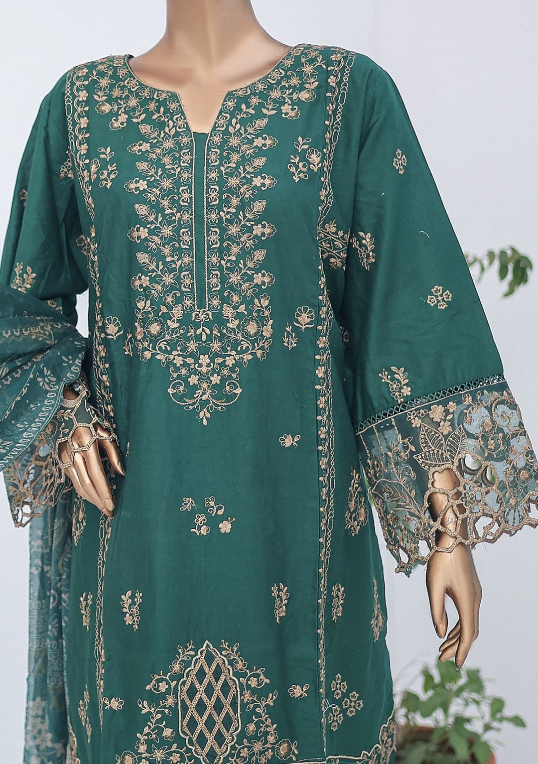 Bin Saeed Ready Made Embroidered Cotton Dress