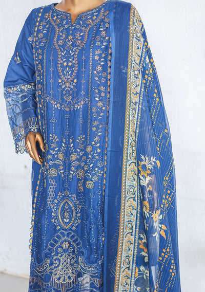 Bin Saeed Ready Made Embroidered Cotton Dress - db27378