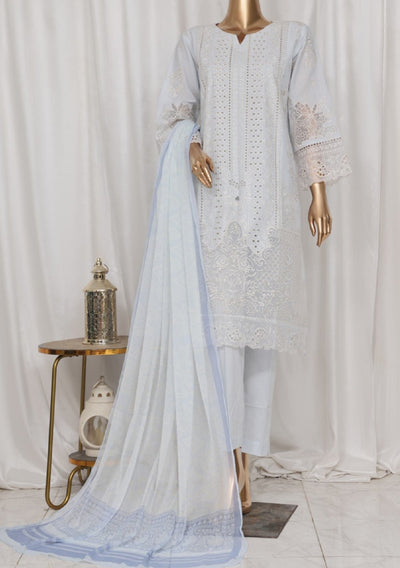 Bin Saeed Ready Made Embroidered Cotton Dress - db28745