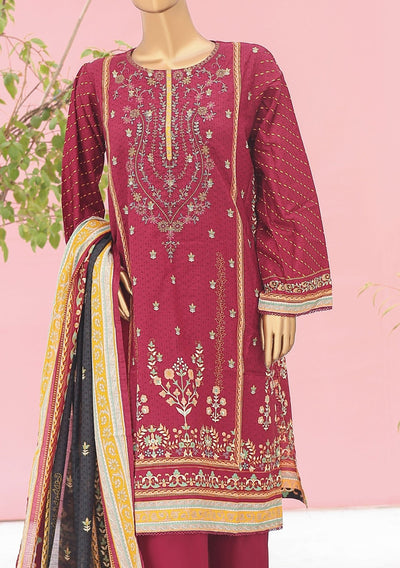 Bin Saeed Ready Made Embroidered Cotton Dress - db26753