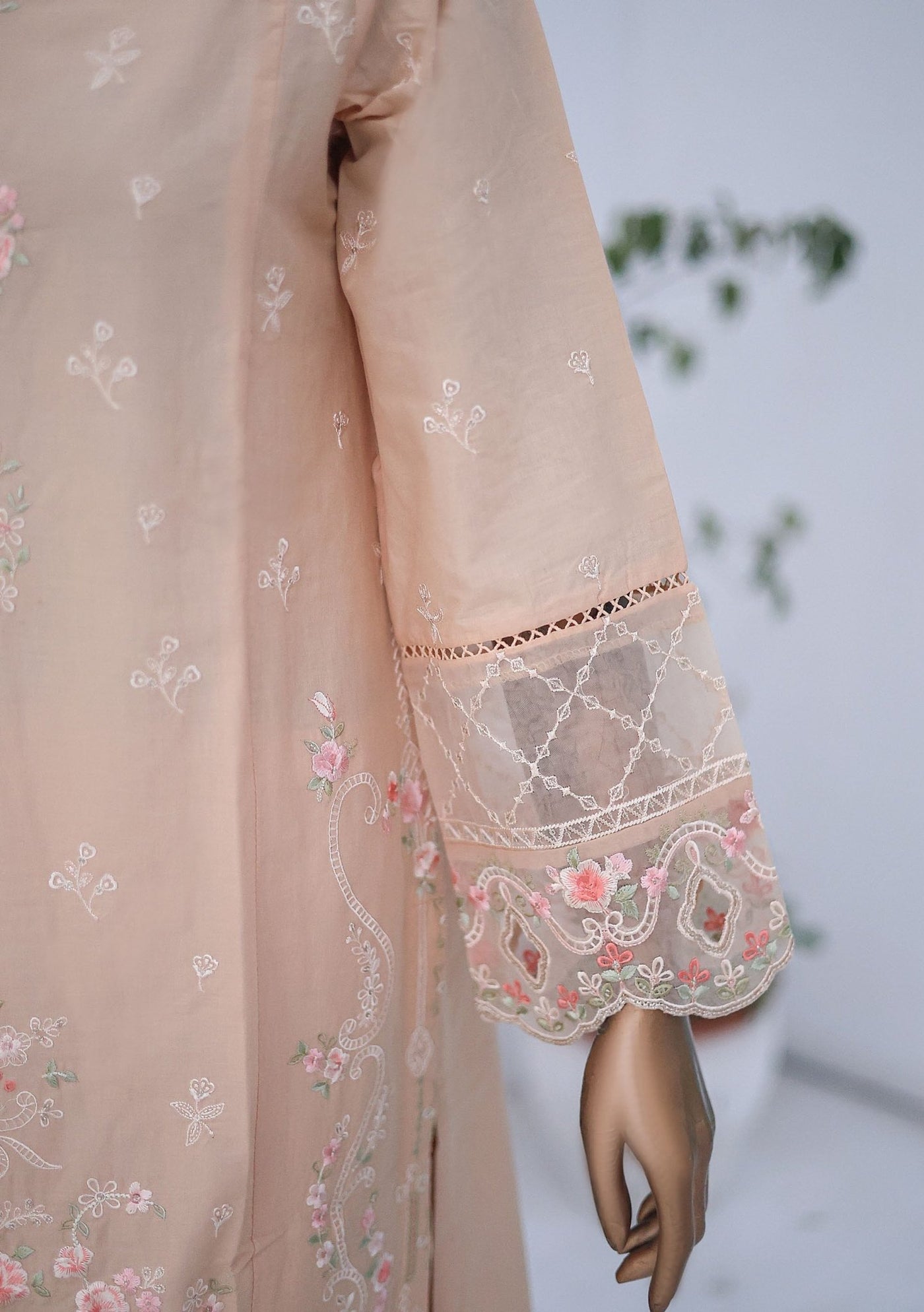 Bin Saeed Ready Made Embroidered Cotton Dress - db27122 Bin Saeed Ready Made Embroidered Cotton Dress - db27122