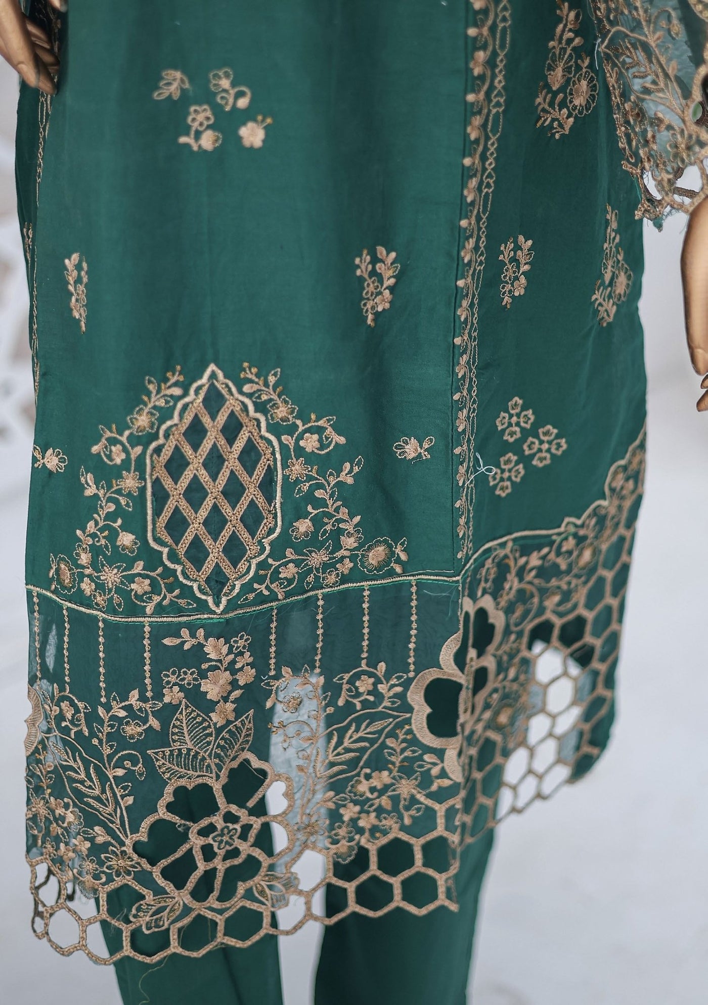 Bin Saeed Ready Made Embroidered Cotton Dress