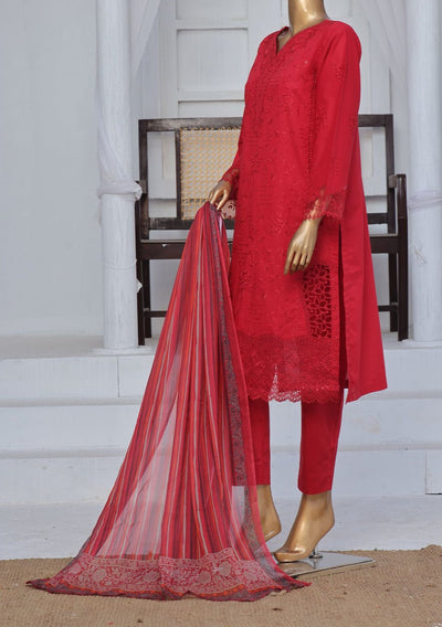 Bin Saeed Ready Made Embroidered Cotton Dress - db27834