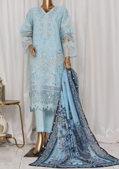 Bin Saeed Ready Made Embroidered Cotton Dress - db28750