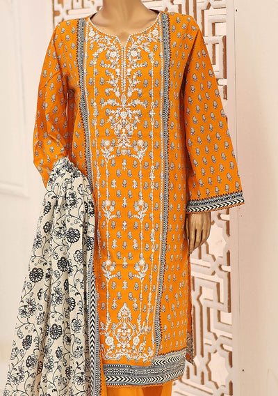 Bin Saeed Ready Made Embroidered Cotton Dress - db26762