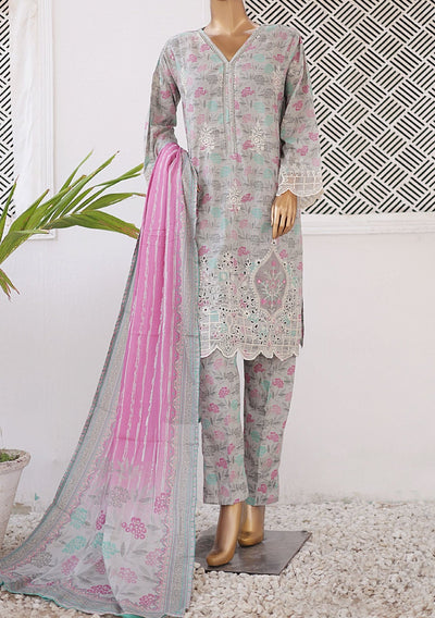 Bin Saeed Ready Made Embroidered Lawn Dress - db25901