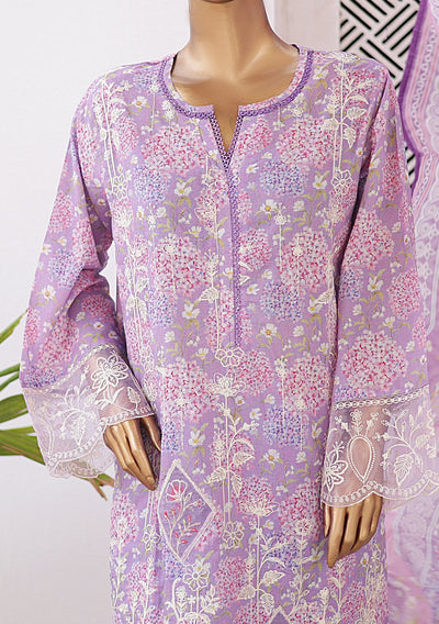 Bin Saeed Ready Made Embroidered Lawn Dress - db25897