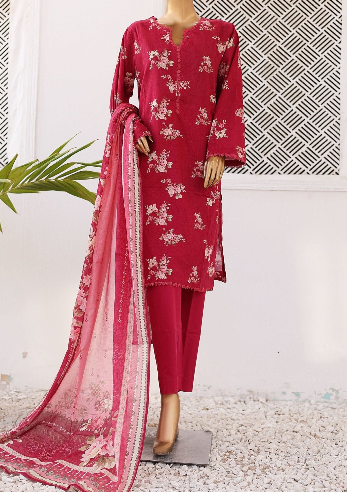 Bin Saeed Ready Made Printed Lawn Dress - db26227