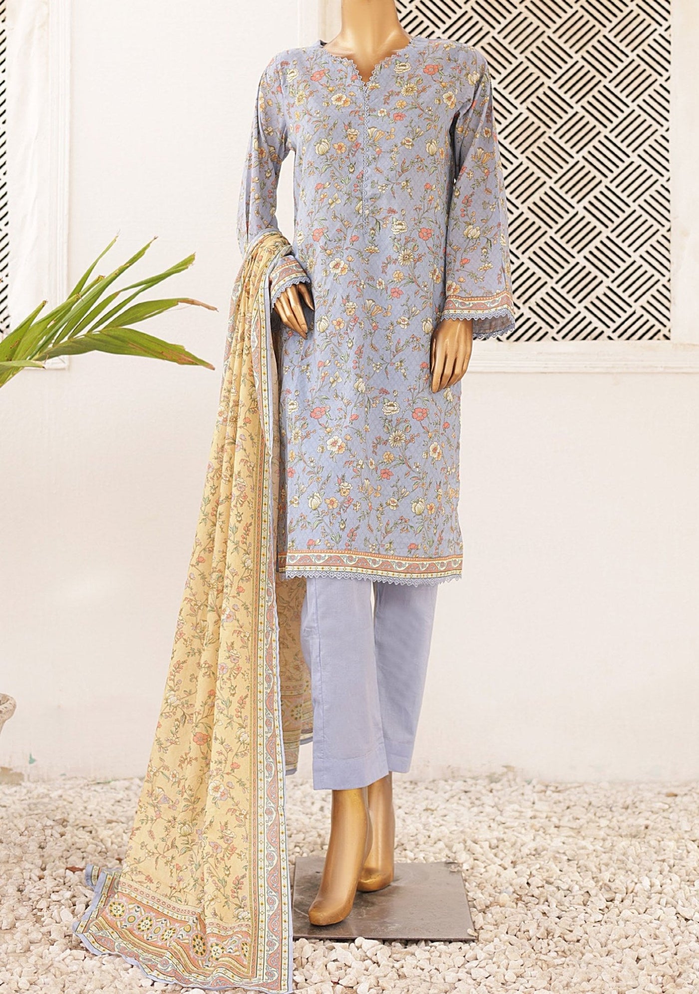 Bin Saeed Ready Made Printed Lawn Dress - db25997