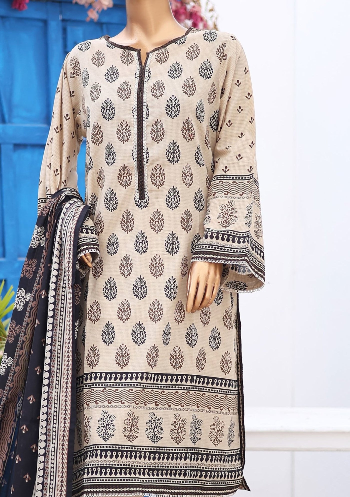 Bin Saeed Ready Made Printed Lawn Dress - db26250