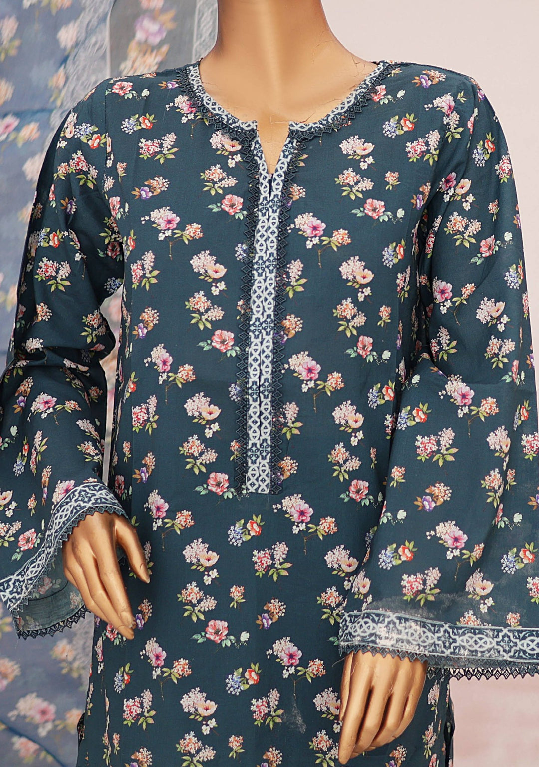 Bin Saeed Ready Made Printed Lawn Dress - db26004 Bin Saeed Ready Made Printed Lawn Dress - db26004