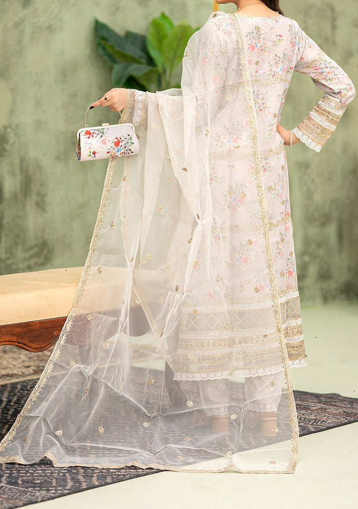 Bint-E-Noor Eshaline Embroidered Organza Dress