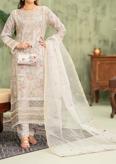 Bint - E - Noor Eshaline Embroidered Organza Dress - db29920