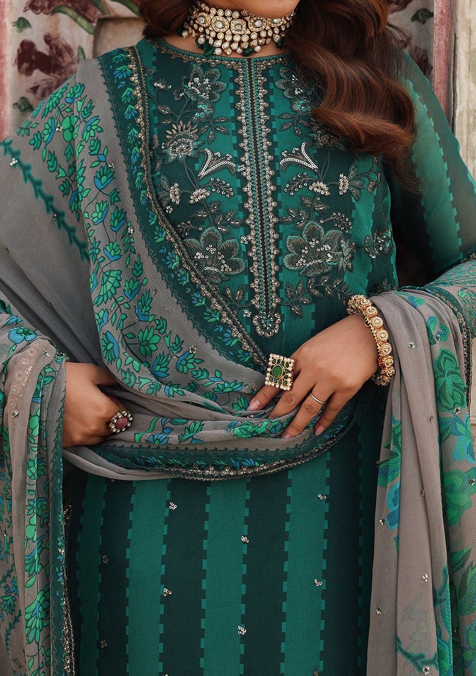 Charizma Embroidered Pakistani Luxury Dress - db30541 Charizma Embroidered Pakistani Luxury Dress - db30541