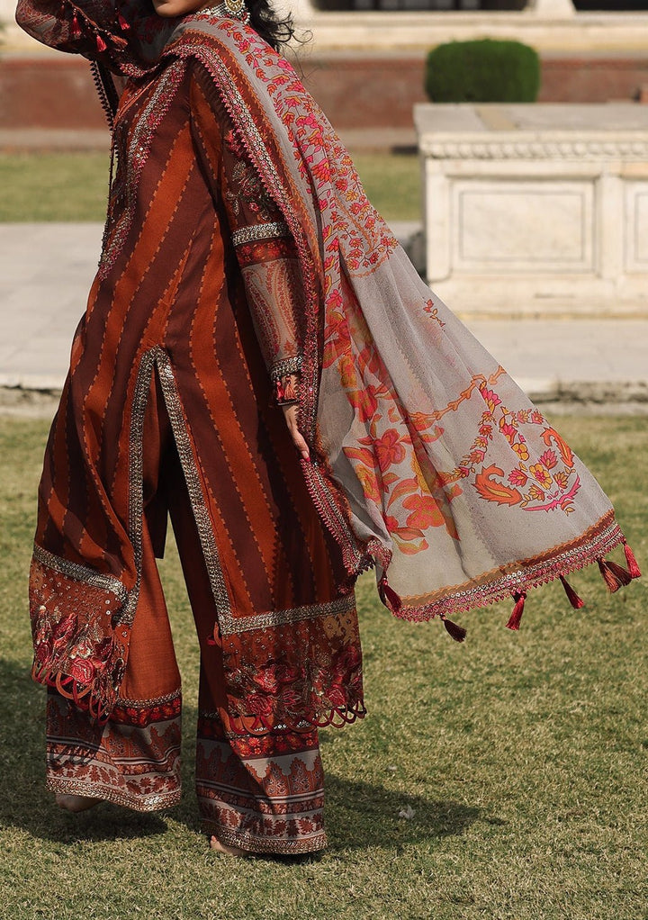 Charizma Vasl Embroidered Printed Chiffon Dress