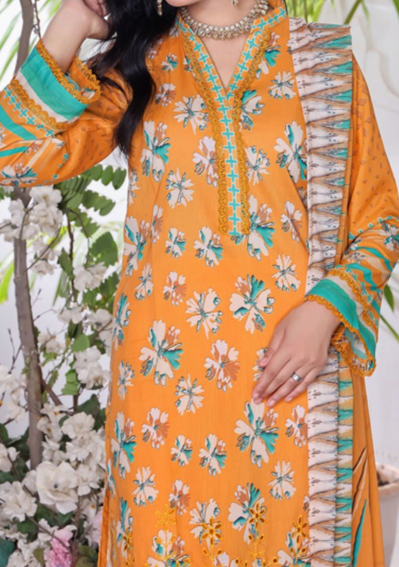 Dilkash Ready Made Embroidered Printed Lawn Dress - db26630