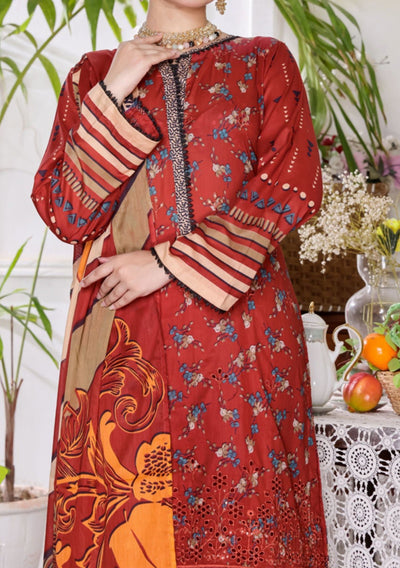 Dilkash Ready Made Embroidered Printed Lawn Dress - db26627