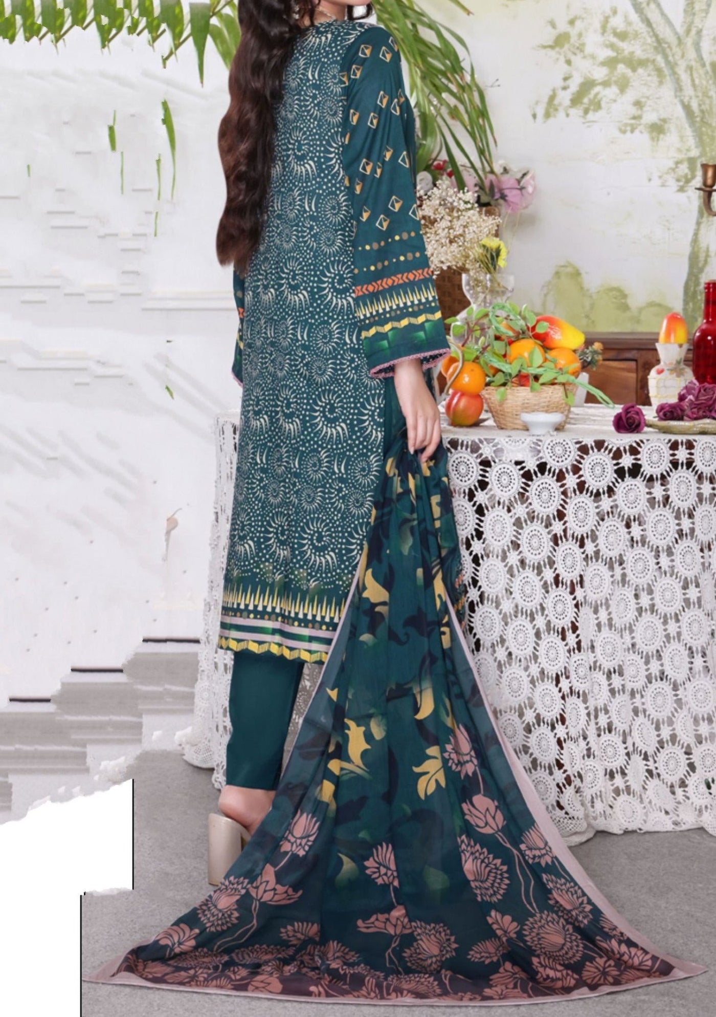 Dilkash Ready Made Embroidered Printed Lawn Dress - db26631