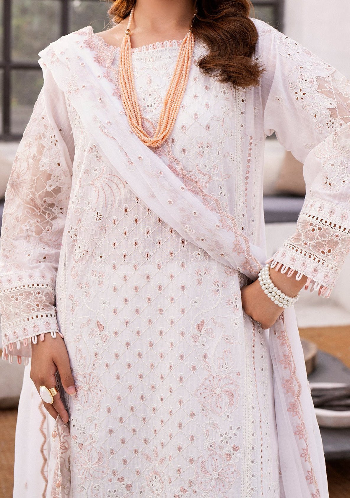 Emaan Adeel Lucia Pakistani Luxury Lawn Dress - db26128